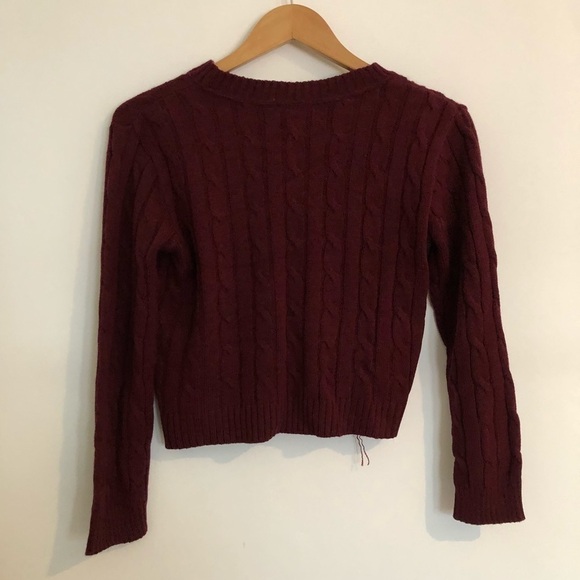 Cotton Emporium Burgundy Girls Sweater M - Picture 2 of 5